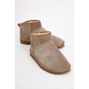 Pair Beige Suede Leather Ankle Boot (Women) | Forever & Always Shoes - 1 of 3