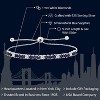 Sterling Silver Blue Sapphire & White Diamond Tennis Bracelet, 2.05 Ct Adjustable up to 9 Inch, Fine Jewelry for Women - 2 of 4