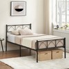 IDEALHOUSE Metal Platform Bed Frame with Headborad & Footboard for Girls, Under Bed Storage,No Box Spring Needed,Simple Assembly - 3 of 4