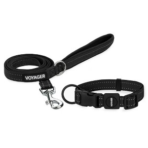 Voyager Adjustable Nylon Collar and Leash Combo for Dogs and Cats - 1 of 4