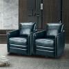 Set of 2 Hugo Transitional Wooden Upholstered Swivel Chair With Metal Base For Bedroom And Living Room| Artful Living Design - 2 of 4