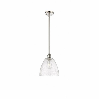Bristol Glass - 1 Light Mini Pendant In Industrial Style-11.25 Inches Tall and 9 Inches Wide