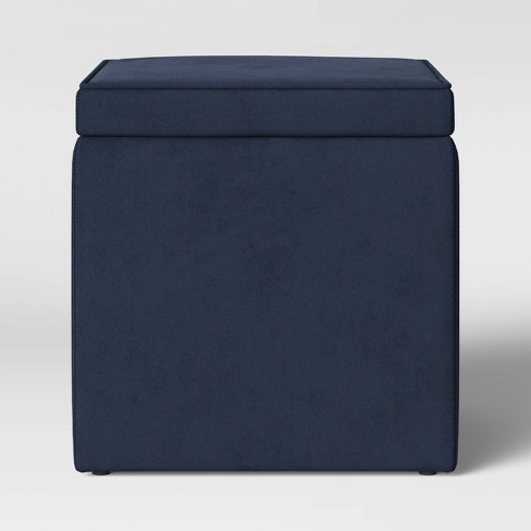 Storage Ottoman Navy Room Essentials