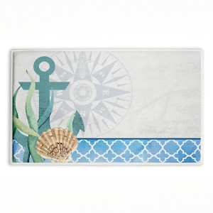 Stupell Industries Bayside Sea Life & Ship Printed Plush Bathroom Floor Mat, design by Kim Allen - 1 of 4