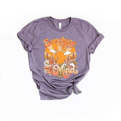 Simply Sage Market Women's Sunshine On My Mind Orange Short Sleeve Graphic Tee