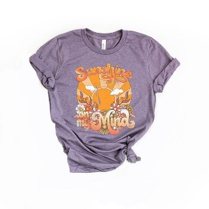 Simply Sage Market Women's Sunshine On My Mind Orange Short Sleeve Graphic Tee - 1 of 2