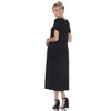 Women's Short Sleeve Asymmetrical Waist Maxi Dress - White Mark - 4 of 4