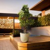 Rosemead Home & Garden, Inc. Concrete Outdoor Planter Pot Beige 18"x18" - 4 of 4