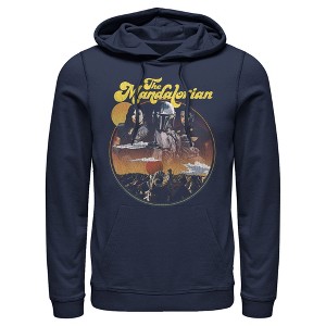 Men's Star Wars The Mandalorian Razor Crest Crew Pull Over Hoodie - 1 of 4