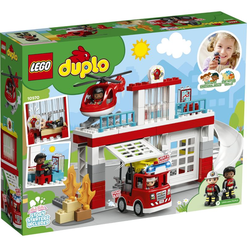 LEGO DUPLO Fire Station &#38; Helicopter Toy Playset 10970, 5 of 8