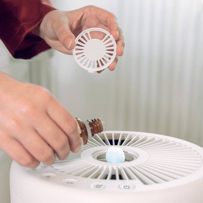 White HEPA Tower Air Purifier with Odor Absorbing Filter