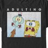 Men's SpongeBob SquarePants Squidward Adulting is Scary T-Shirt - 2 of 3