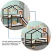 Twin Over Twin Bunk Bed with Roof, Slide and Ladder - 4 of 4