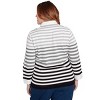 Alfred Dunner Women's Ombre Stripe Two In One Sweater - 2 of 4