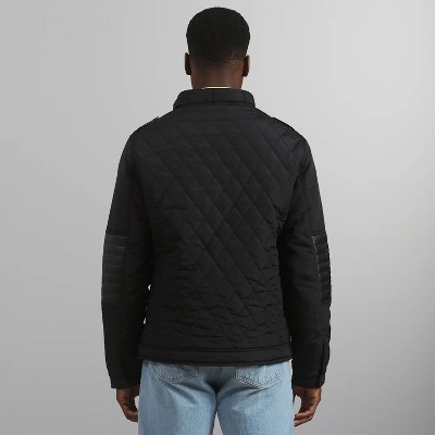 Members Only Men'S Belmont Quilted Jacket-Black-Small — фото 5