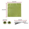 Allegra K Men's Polka Dots Business Wedding Pocket Square Clip Cufflinks Necktie Sets - 3 of 4