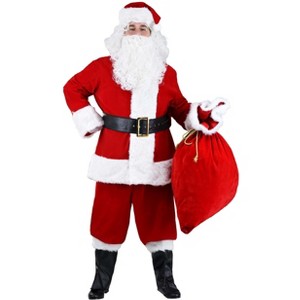 HalloweenCostumes.com Male Plus Size Premiere Santa Suit Costume - 1 of 4