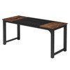 Vynxaria 70.8" Executive Desk, Large Modern Office Computer Workstation with Thick Metal Frame, Business Furniture for Home Office - 2 of 4