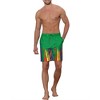 Lars Amadeus Summer Comfortable Elastic Waist Colorful Printed Beach Board Shorts 2 Pcs - 2 of 4