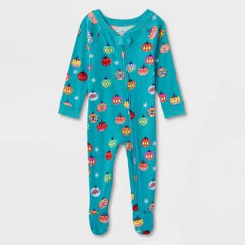 Baby Feliz Navidad Matching Family Footed Pajamas - Wondershop™ with Dia Pacheco Blue