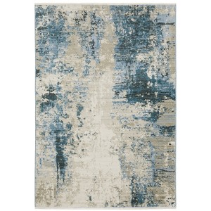 Oriental Weavers Bauer 041L2 Blue/ Beige Indoor Area Rug - 5'3" x 7'6" - 1 of 4