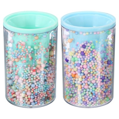 Unique Bargains Acrylic Large Capacity Office Home Pen Holders 2 Pcs
