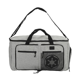 Star Wars Galactic Empire Logo Gray 24” Packable Travel Duffle - 1 of 4