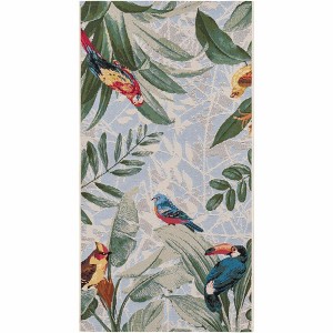 Unique Loom    Outdoor Botanical Chanticleer Area Rug - 1 of 4