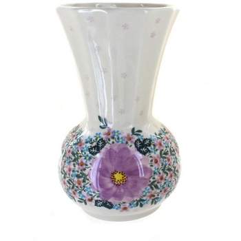 Blue Rose Polish Pottery 142 Vena Vase