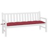 vidaXL Garden Bench Cushion Wine Red 70.9"x19.7"x2.8" Oxford Fabric - 3 of 4