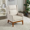 Hrinhom Mid-Century Modern Reading Chair,Upholstered Accent Chair with High Back - 2 of 4