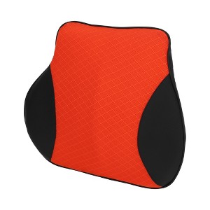 Unique Bargains Car Seat Lumbar Cushion Memory Foam Support Ergonomic Design Polyester - 1 of 4