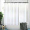 White Clawfoot Tub Shower Curtain Liner 180x65 Inch Wrap Around with 6 Bottom Magnets for Freestanding Tub - 2 of 4