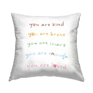 Stupell Industries You Are Loved Inspirational Rainbow List Phrase - 1 of 3