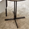 Kumasinova 19.7" Elegant Tempered Glass Table Top End Table Coffee Table with Metal Legs,Modern Accent Pedestal Table Nightstand for Living Room - 4 of 4