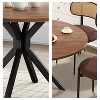 Wooakway 47'' Modern Round Dining Table Kitchen Table Coffee Table for 4-6 People Home Furniture - 4 of 4