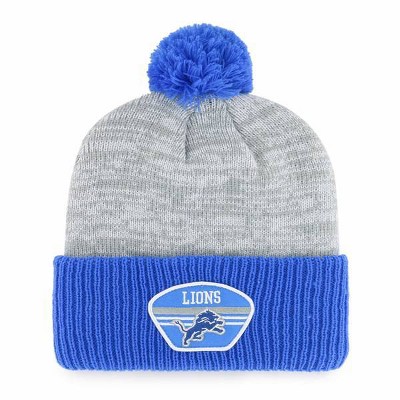 NFL Detroit Lions Men's Badge Knit Beanie - Gray