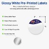 Avery Labels, 2" Diameter, Silver-Snowflakes, Glossy, 120ct - 2 of 4