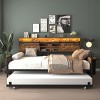PAGED Twin Size Metal/Farmhouse Daybed Frame, Multi-Functional Designs (Trundle/Drawers/Headboard) for Bedrooms/Living Rooms/Guest Rooms - 4 of 4