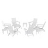 WestinTrends Ashore Modern HDPE Outdoor Patio Folding Adirondack Chair (12-Piece Set) - 3 of 4
