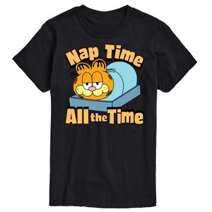 Men's - Garfield - Nap Time All The Time Short Sleeve Graphic T-Shirt - 1 of 4