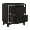 NicBex 2 Drawer Dresser for Bedroom,Chest of Drawers with Grooves Cutouts Pulls Design,Modern Freestanding Dresser,Storage Dressers for Bedroom,Ebony - 4 of 4