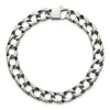 Black Bow Jewelry Mens 8mm Polished Stainless Steel Square Curb Chain Bracelet, 8.5 Inch - 3 of 4