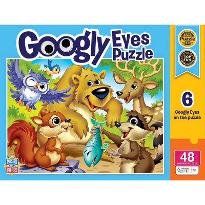 MasterPieces Puzzles Collection -  Woodland Animals Googly Eye 48 Piece Right Fit Jigsaw Puzzle