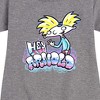 Girls' - Hey Arnold! - Airbrush Arnold Graphic Short Sleeve Fleece Dress - 2 of 4