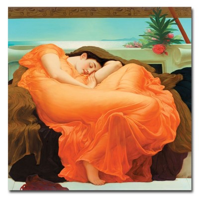 Trademark Fine Art -Frederick Leighton 'Flaming June' Canvas Art - 24x24
