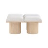 Meridian Furniture,Pavilion Boucle Fabric Bench - 2 of 4