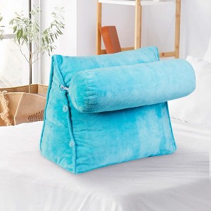Cheer Collection Wedge Shaped Reading and TV Pillow with Adjustable Bolster - 1 of 4