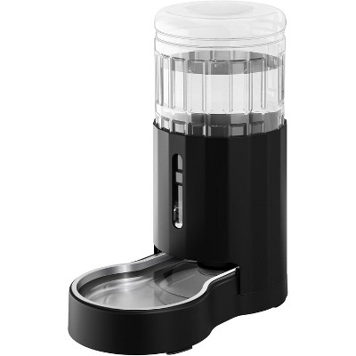 Stainless Steel Pet Water Dispenser, Automatic BPA-Free Gravity Waterer with Large Drinking Area