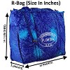 LA LEELA Women's Summer Water Resistant Pool Tote Bag with Matching Beachwear Holiday Sarong Wrap One Size Camouflage Dark Blue - 3 of 4